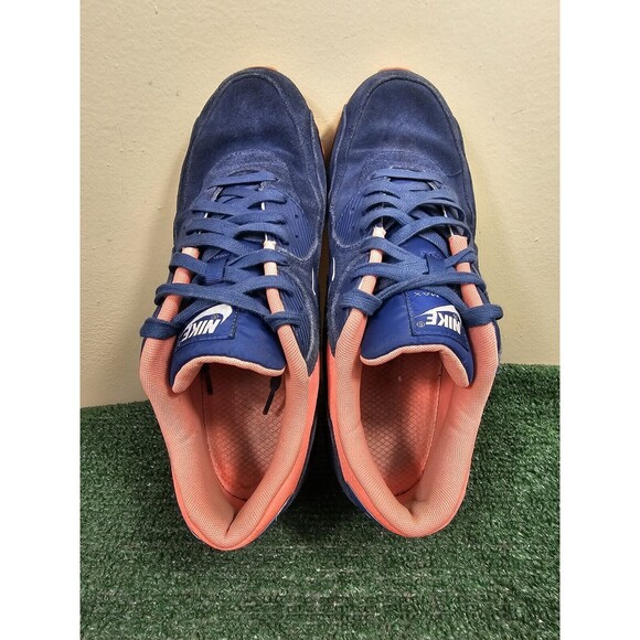 Nike Air Max 90 Premium Brave Blue Suede Mens Size 12 333888-446 - Picture 5 of 12
